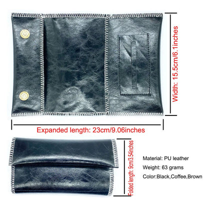 Tobacco Case PU Leather Pouch Bag Case Portable Cigarettes Rolling Pipes Storage