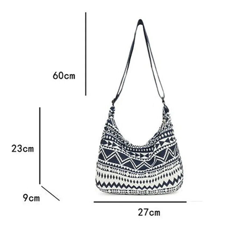 Shoulder Messenger Bag Handbags Ethnic Style Canvas Shoulder Bag Woven Bag