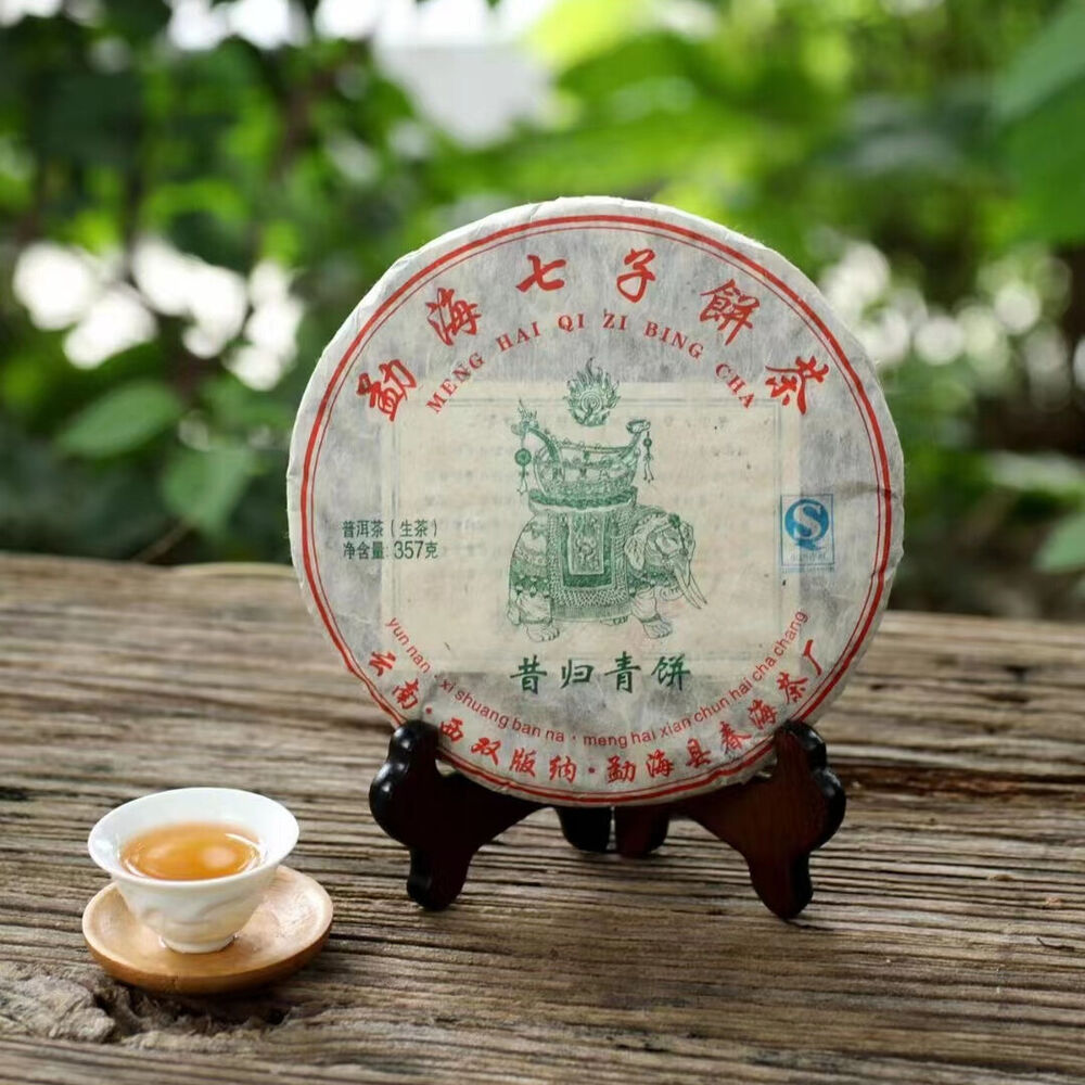 357g Yunnan Old Sheng Pu'er Tea 2009 Xigui Pu-erh Raw Tea Cake Aged Puerh Tea