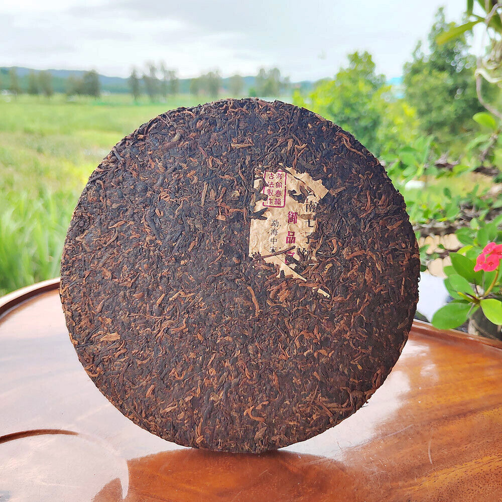 357g Cooked Pu'er Tea Chinese Puerh Tea Cake Yunnan Ripe Black Tea Healthy Drink