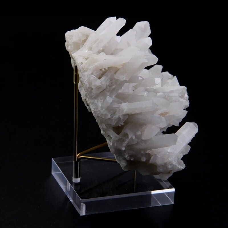 Crystal Stone Stand Metal Acrylic Shelf Display Easel Rack Jewelry Storage Decor