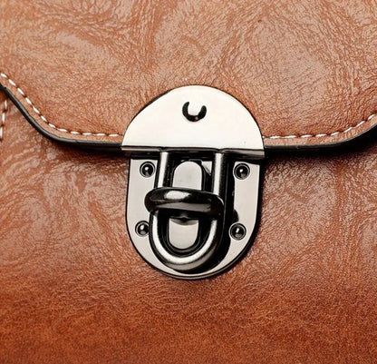Shoulder Bag For Women Pu Leather Handbag Crossbody Bag Brown Purse Messenger