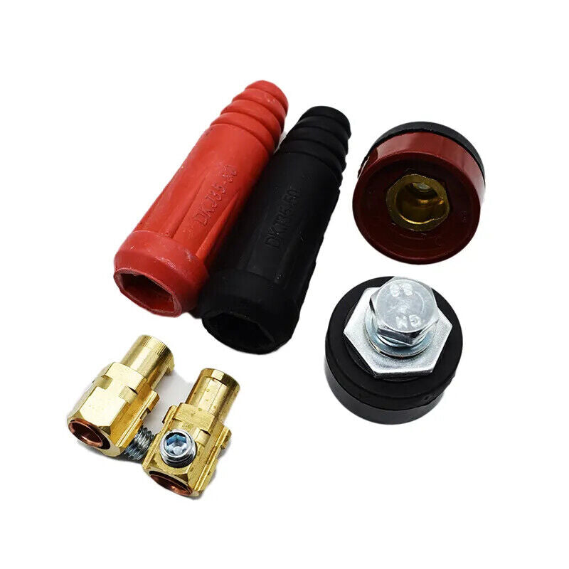 Quick Connector Welding Machine Cable Rapid Fitting Europe Plug Socket Red Black
