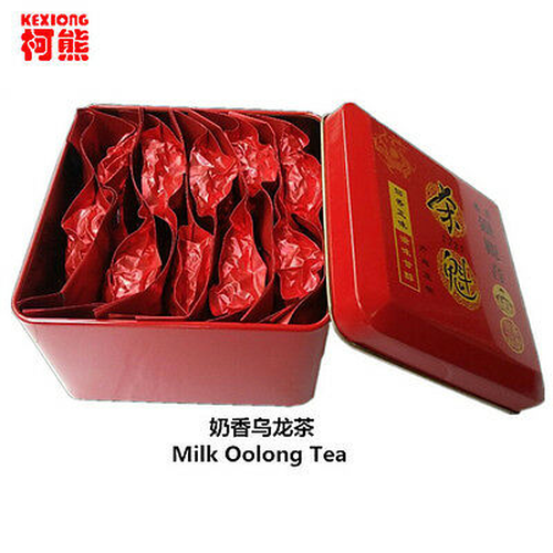 Healthy Green Tea Food Gift Packing Iron Can Package Milk Oolong Tea 10 Bags Tea