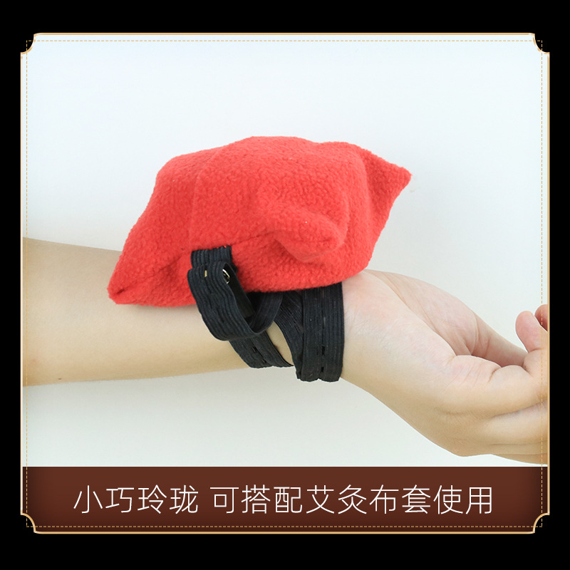 Portable Household Moxibustion Box Red Cloth Cover Moxa Pot半钢艾灸盒红布套随身家用艾柱艾灸罐艾灸器具