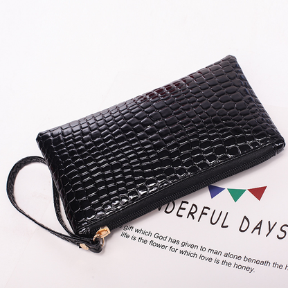 Women Bag Small Square Bag Mobile Phone Coin Bag Crocodile Print Hold Bag