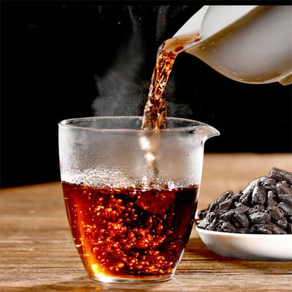 Yunnan Mini Old Ripe Puer Tea 2018 Muzhi Pearl Lao Cha Tou Shu Puer Tea 200g