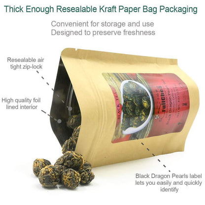 2023 FullChea Black Dragon Pearl Tea - Special Yunnan Black Tea 113g