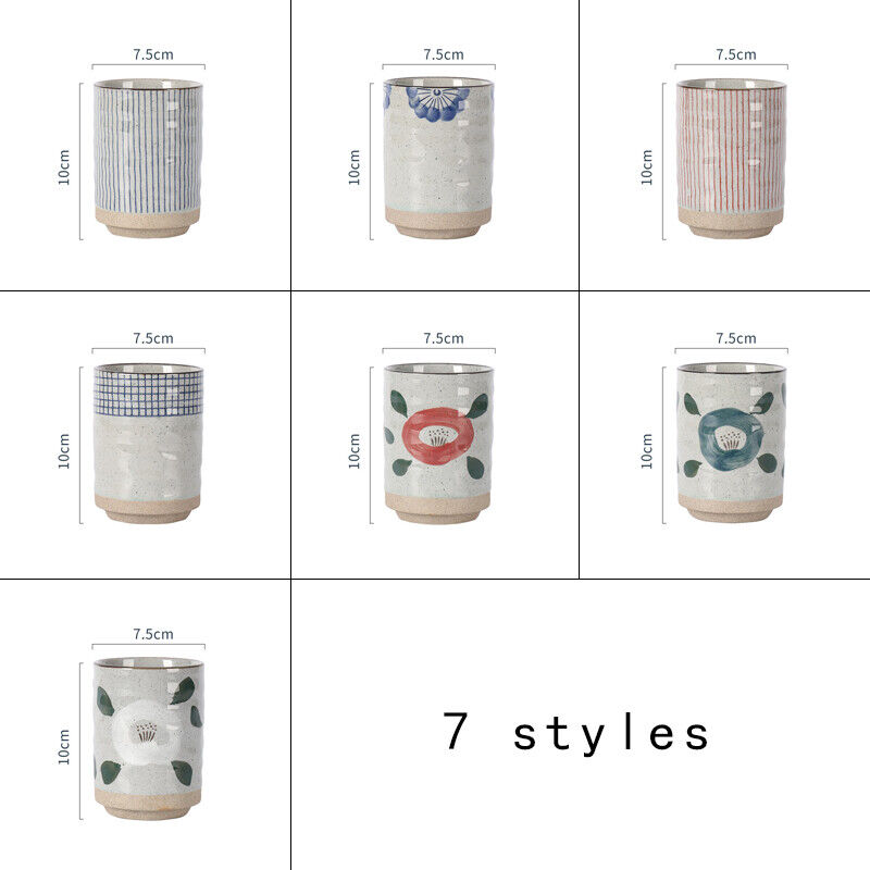 300ml Vintage Japanese Ceramic Mugs Tea Wine Sushi Sake Cup Restaurant Travel