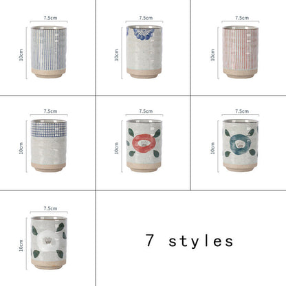 300ml Vintage Japanese Ceramic Mugs Tea Wine Sushi Sake Cup Restaurant Travel