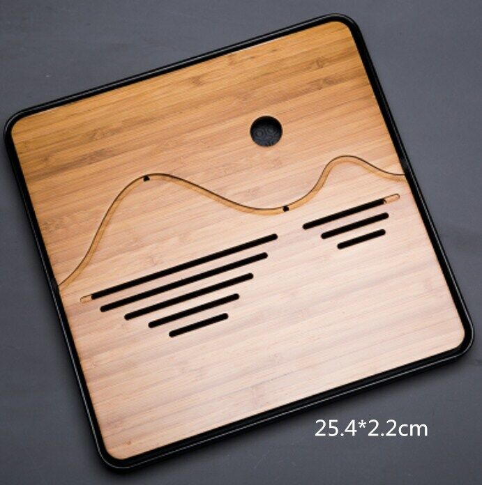 Kung Fu Natural Wood Bamboo Tray Traditional Chinese Bamboo Tea Room Board Table