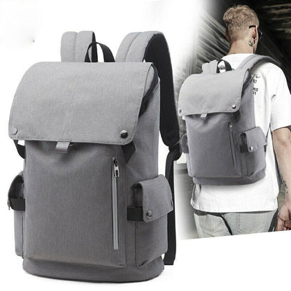 Men Casual Backpack Oxford High Capacity Teenager Student School Bag Rucksack