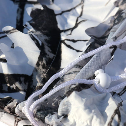 Camouflage Suit Men White Snow Ghillie Hunting Winter Clothes Full Set Polyester