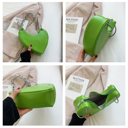 Synthetic Leather Bag Underarm Purses Personalized Handbag Shoulder Bags Square