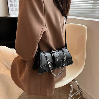 Women Shoulder Side Bag Small PU Leather Handbag Lady Flap Crossbody Bag