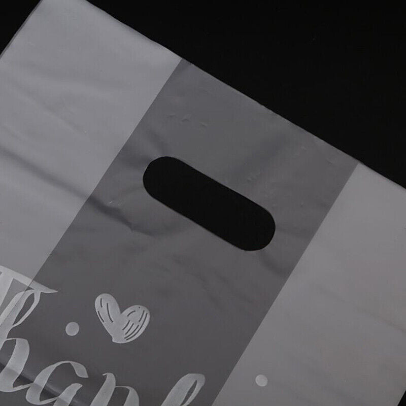50pcs Thank You Plastic Candy Gift Bags Shopping Bags Wedding Wrapping Bags!