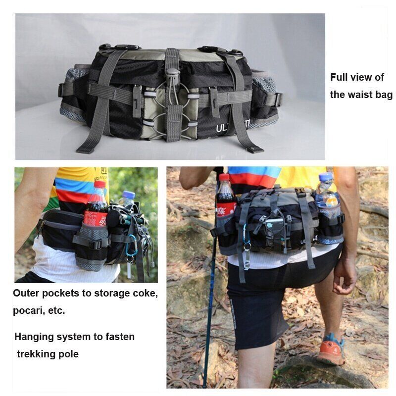 Outdoor Sports Waist Bag Waterproof Multifunctional Hiking Cycling Backpack