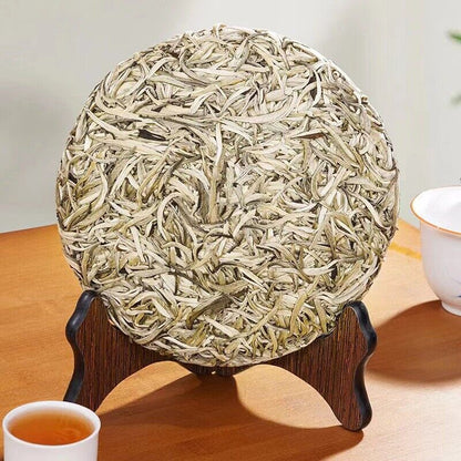 357g/12.59oz Baihao Yinzhen white tea cake moonlight white tea leaves whole bud