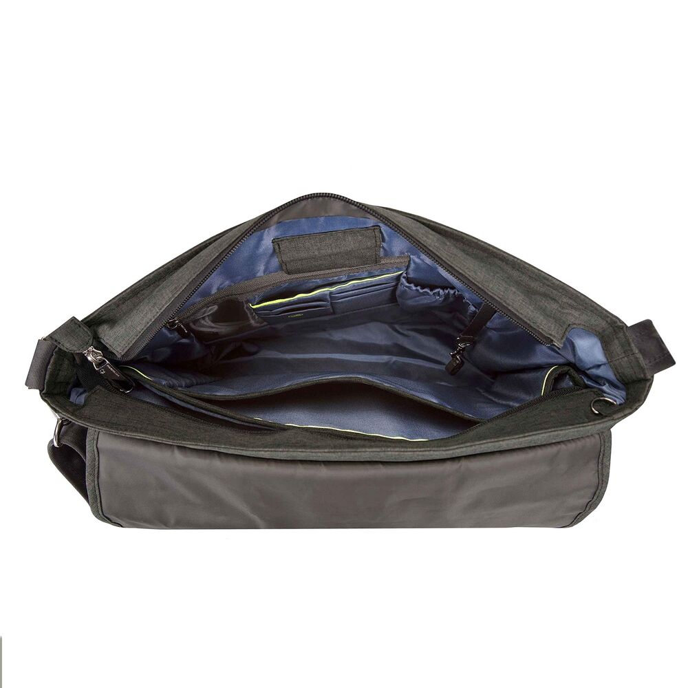 Travelon: Urban - Anti-Theft Messenger Bag - Slate, 14 x 10.25 x 4.75, Slate