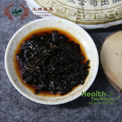 2011 TuLin Phoenix Shu Puerh Tea Ancient Tree Round Ripe Puer Tea 357g