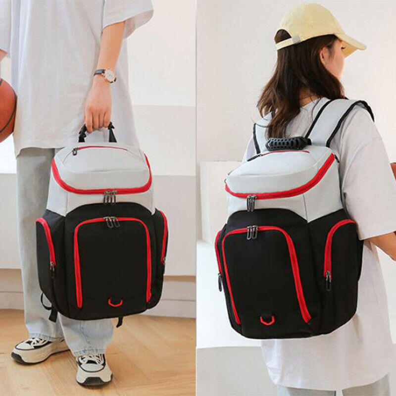 Men Football Basketball Backpack Oxford Unisex Sports Gym Training Shoulder Bag