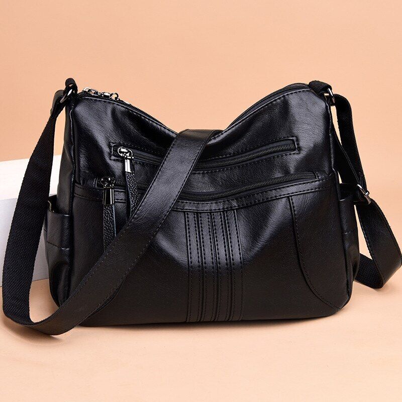 Women Shoulder Bag Soft Leather Large Bag Female Bags Ladies Handbag