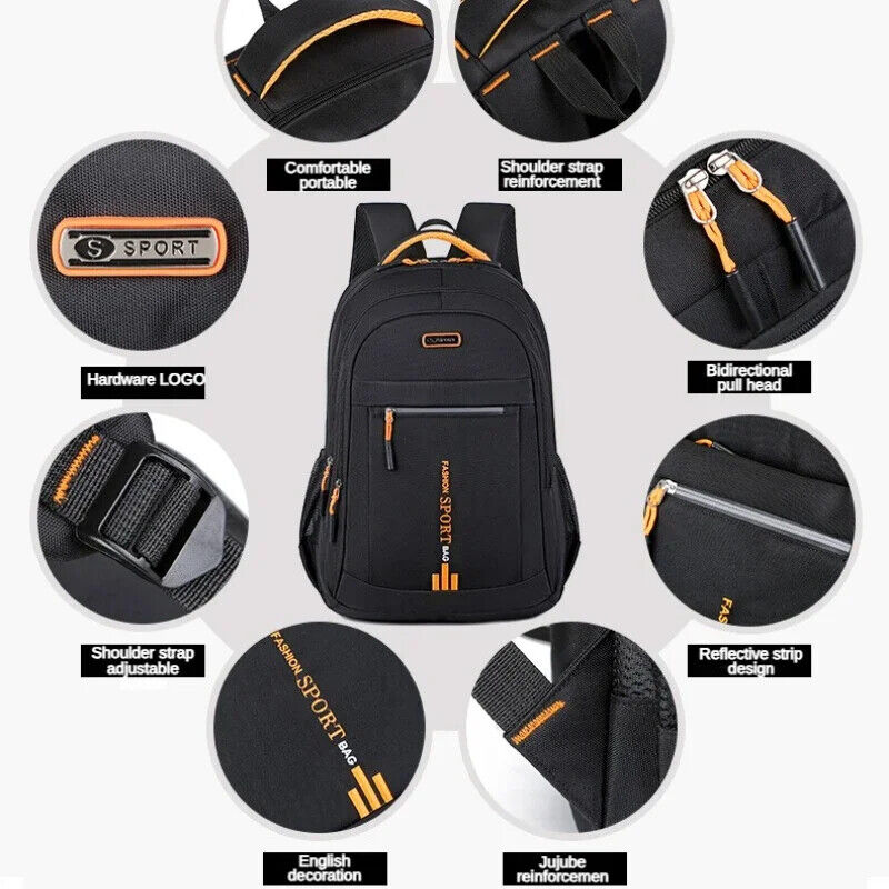 Men's Backpacks Oxford Computer Bag Backpack High School Student Schoolbag