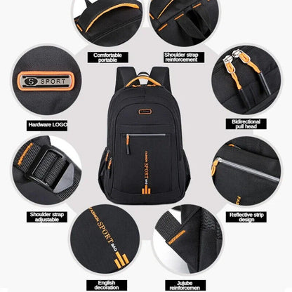 Men's Backpacks Oxford Computer Bag Backpack High School Student Schoolbag
