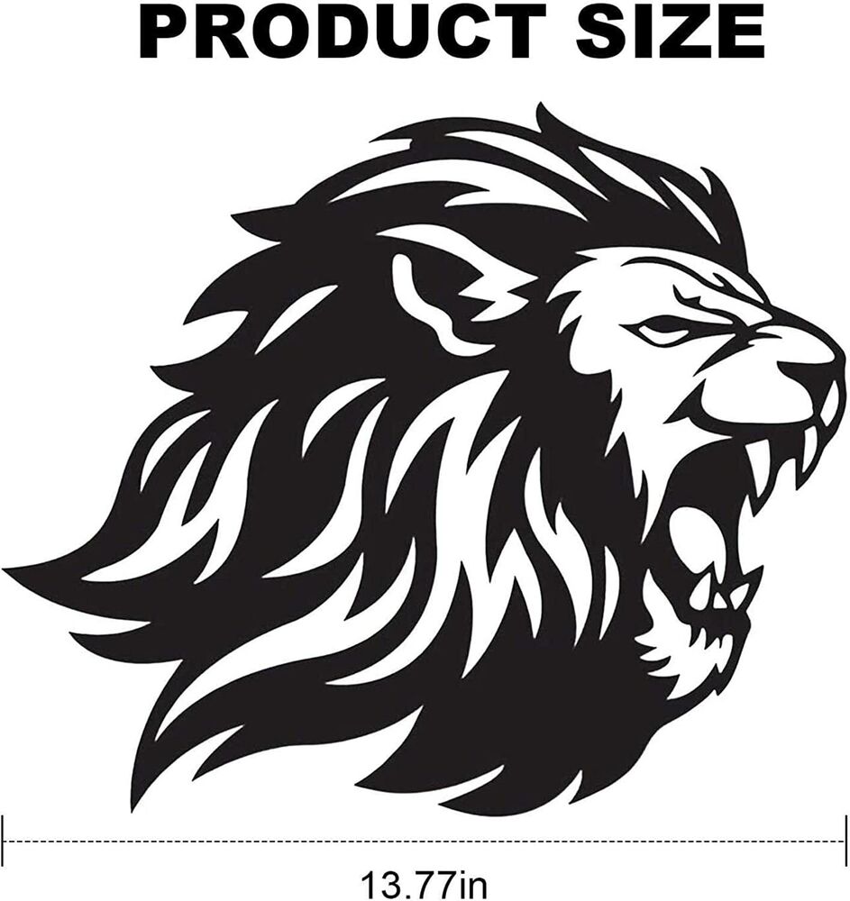Lion King Metal Silhouette, Metal Wall Art Sculpture, Lion Wall Logo