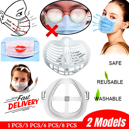 Mascarilla Soporte Boca Separador Interior Reutilizable 3D Soporte d Respiracion