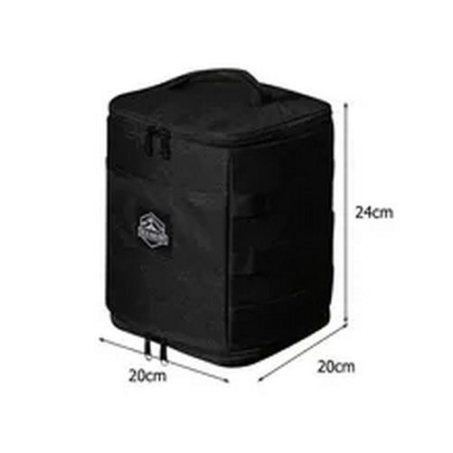 Outdoor Camping Bag Stove Canister Pot Carry Picnic Basket Foldable Tableware