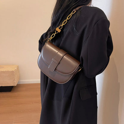 Shoulder Crossbody Bags Women 2023 Winter Women's Saddle bag Handbag
