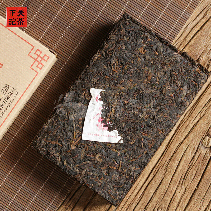 2020 Xiaguan BAO YAN Pu-erh Brick Tea Puer Ripe Pu'er Shu Slimming Tea 250g