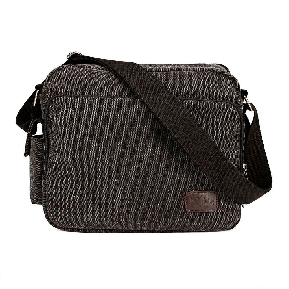 Vintage Military Men Canvas Crossbody Bag Casual Satchel Messenger Shoulder Bags