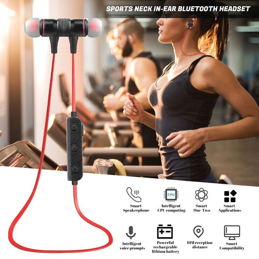 Bluetooth 5.0 Neckband Earbuds Headset Wireless Stereo Mic Earphones Audifonos