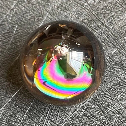 Crystal Balls Natural Stone Smoky Rainbow Sphere Quartz Feng Shui Decors 20-23mm