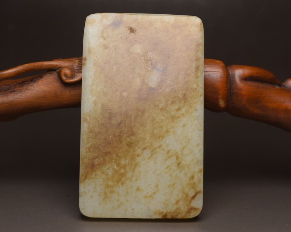 Chinese Antique Hetian Jade Carved Dragon Statue Pendant Gift Jewelry Collection