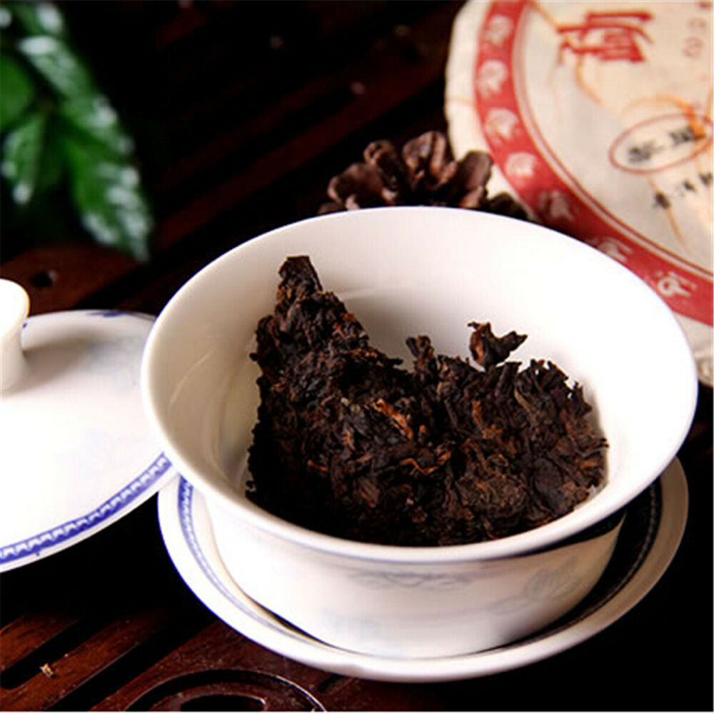 357g Top Cooked Pu-erh Tea Cake Puerh Black Tea Yunnan Jingmaishan Old Tree