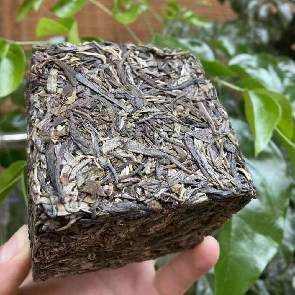 400g Yunnan Raw Pu-erh Brick Tea Bingdao Nanpo Pu'er Raw Tea Brick Organic Puerh