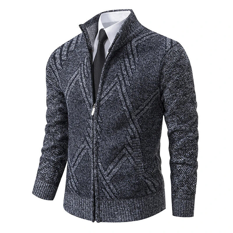 Winter Jackets Men Sweatercoat Knit Outerwear Mens Coat Jacket