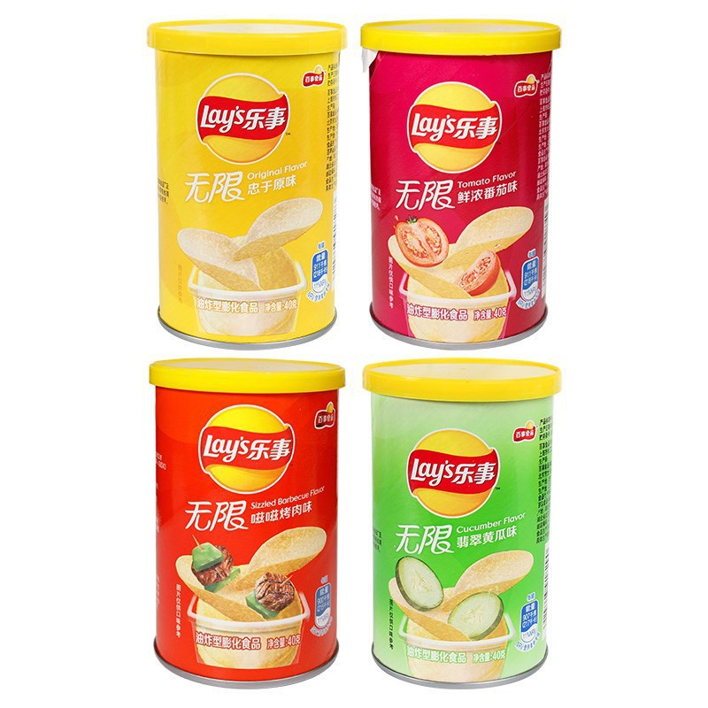 Potato Chips 40g*10 Buckets Snacks Multi-Flavor Leisure Food Snacks 乐事薯片小桶装休闲零食