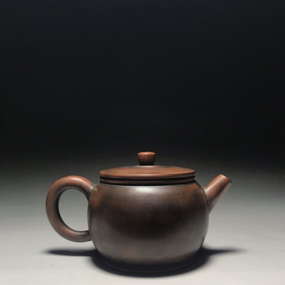vintage chinese yixing purple clay teapot zisha ceremony carving Collectible art