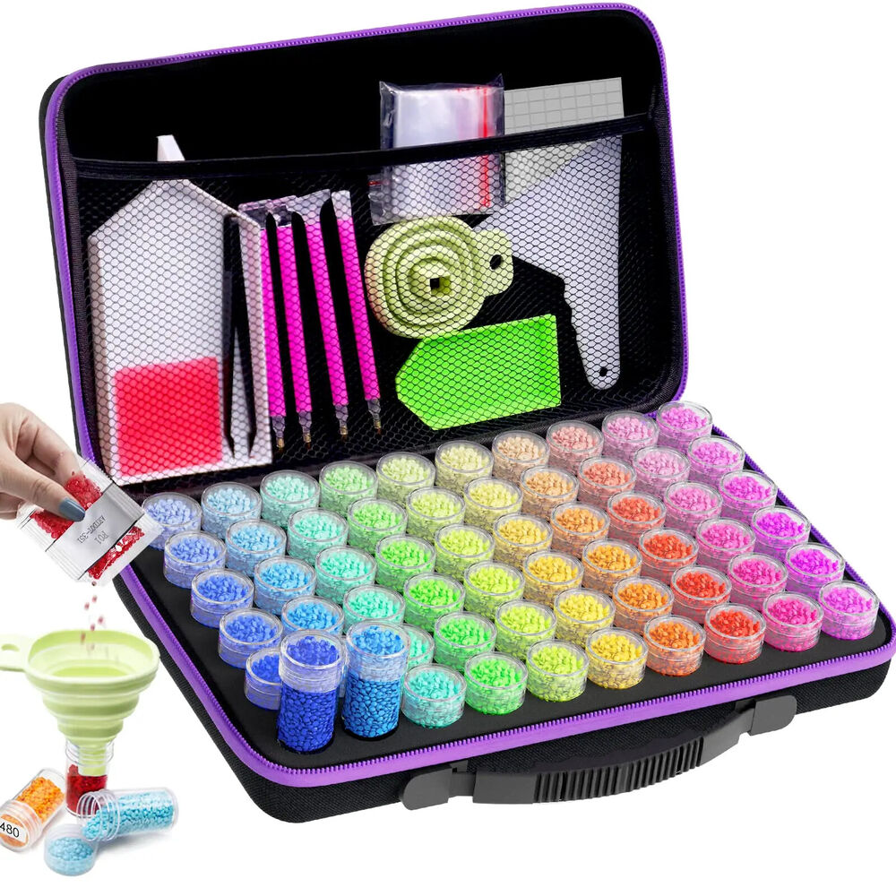 Diamond Painting Storage Boxes, 60/120/30 Slots Bead Storage Art Accessories