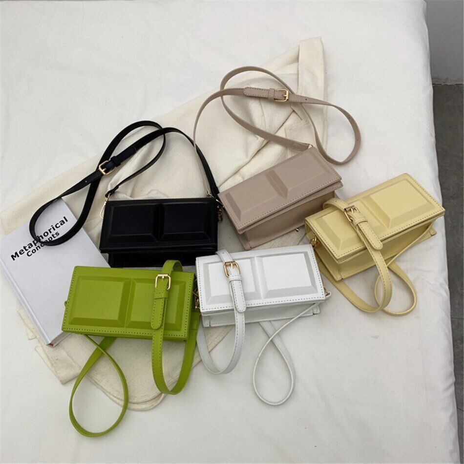 Shape Women's Flap Bag PU Leather Handbags Female Shoulder Crossbody Bag