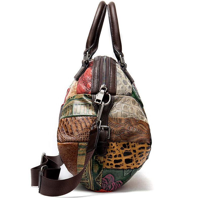 Designer Women'S Genuine Leather Multi-color Handbag Satchel Tote Shoulder Bags