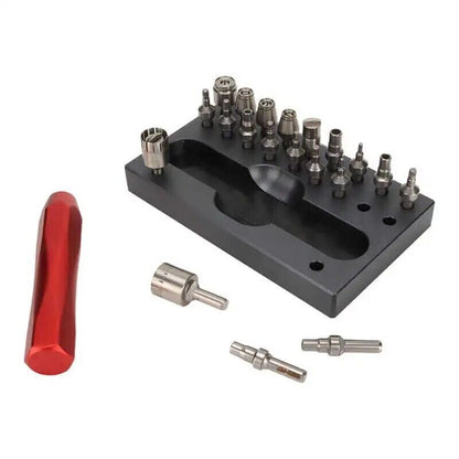 Watch Repair Tool 22Pcs Stainless Steel Crown Tube Screwdriver Removing Toolkits