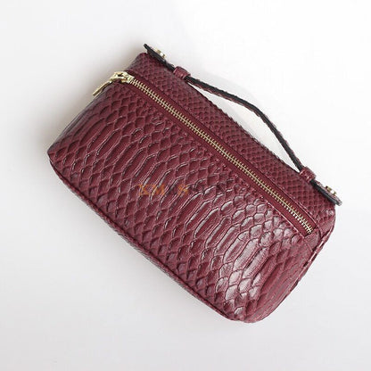 Pattern PU Leather Clutch Bag Women Trendy Make Up Handbag Purse Bag