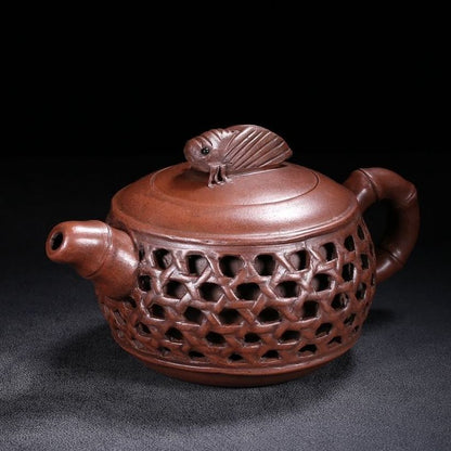 Chinese Yixing Purple Clay Teapot Tea Set Pot Zisha Ceramic Cute Decor Figurine