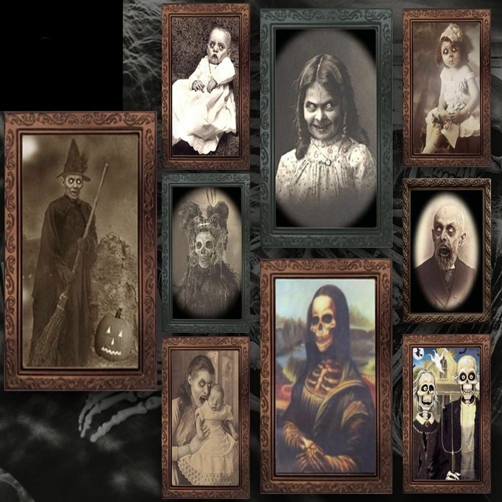 Halloween 3D Ghost Photos Frame Decoration Spooky Party Delivers Crafts Horror