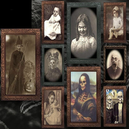 Halloween 3D Ghost Photos Frame Decoration Spooky Party Delivers Crafts Horror